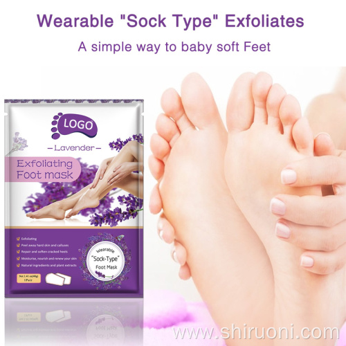 Natural Lavender Exfoliating Peel Off Foot Mask